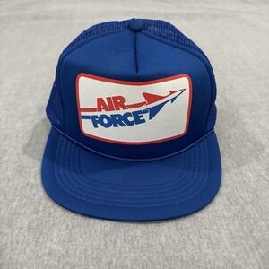 Re Play Air Force Trucker Hat Blue Mesh Snapback Vintage Style Aviation Cap‎